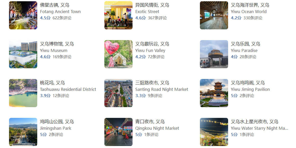 义乌有哪些旅游景点？义乌旅游攻略必去景点推荐打卡榜.. - 游走吧旅游科普资讯网