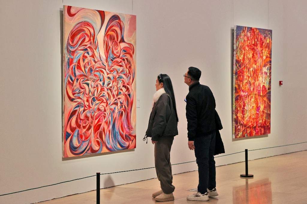 “物之语——绘画材料与绘画语言的探索研究展”在中国美术馆开幕(图5)