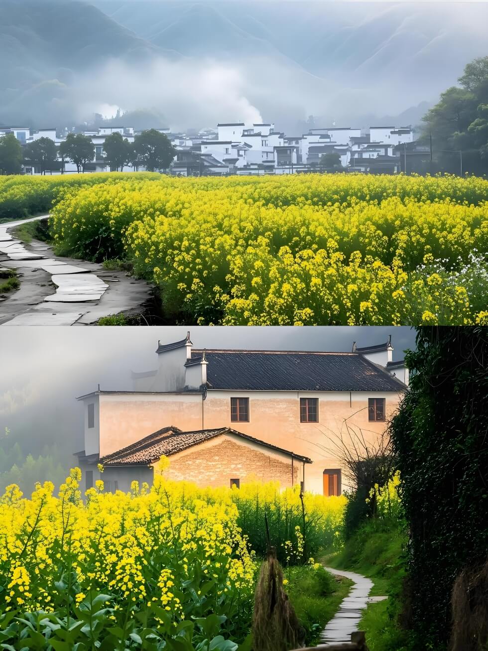 江西婺源篁岭晒秋之外:探寻徽派古村的春日梯田与油菜花海..(图2) 江西婺源篁岭晒秋之外:探寻徽派古村的春日梯田与油菜花海..(图2)