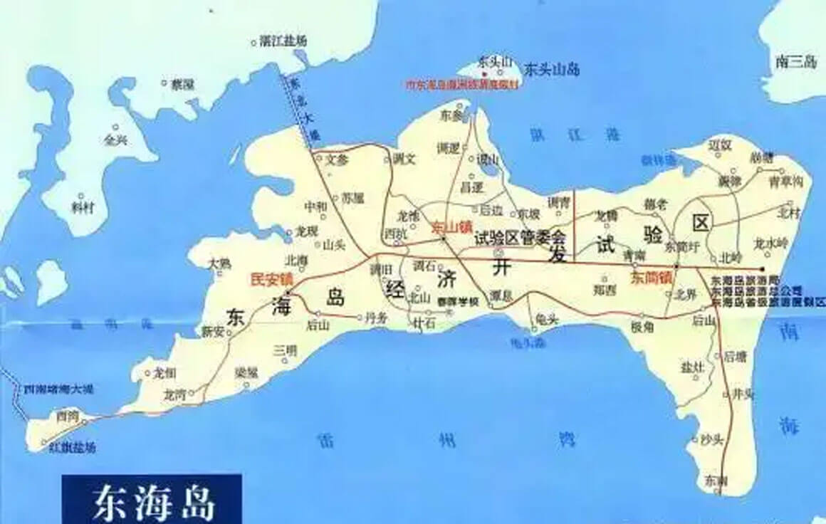东海岛地图.jpg 广东东海岛 - 淡季VS旺季攻略:什么时候去才能真正省钱又好玩..(图1)