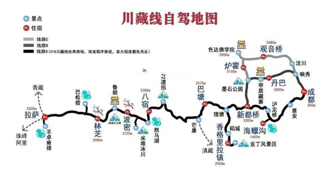 自驾游必备：中国最美5条公路路线图，沿途景点全解析！..(图1)