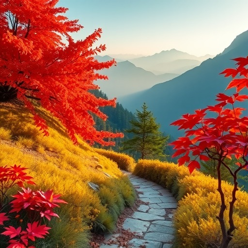 坡峰岭的红叶(图2) 坡峰岭的红叶(图2)