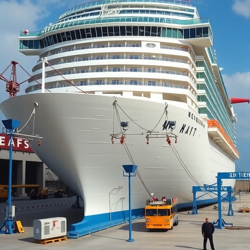 花城号！第二艘国产大型邮轮建造工时压缩20%(图1)