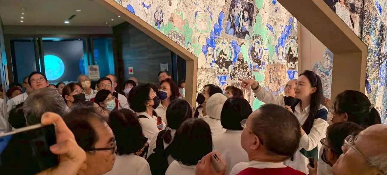 “华彩万象——石窟艺术沉浸体验”在佛光山佛陀纪念馆开展(图4)