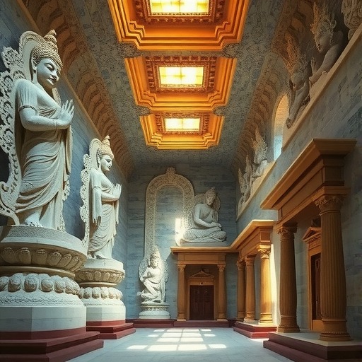 “华彩万象——石窟艺术沉浸体验”在佛光山佛陀纪念馆开展(图3)