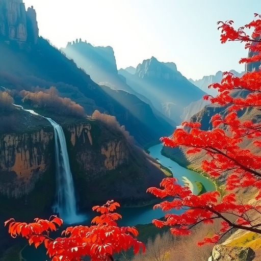 贵州黔西马路河大峡谷初冬景美(图6)