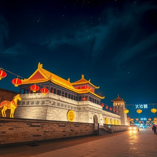 西安城墙：流光溢彩迎马年(图4)