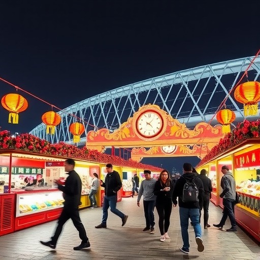 杭州奥体中心桥上新年大集 开启城市生命力地标新纪元 - 游走吧旅游科普资讯网
