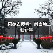 内蒙古赤峰：滑雪场上迎新年(图2)